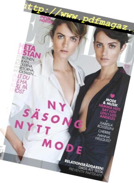 Elle Sweden – August 2018 Cover