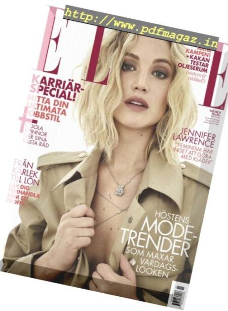 Elle Sweden – November 2018 Cover