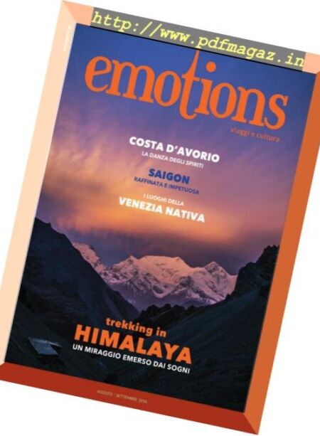 Emotions Magazine – Agosto-Settembre 2018 Cover