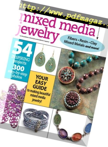 Essential Techniques – Mixed Media Jewelry – August 2015 Cover