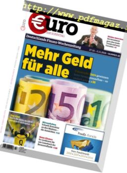 Euro am Sonntag – 27 Oktober 2018
