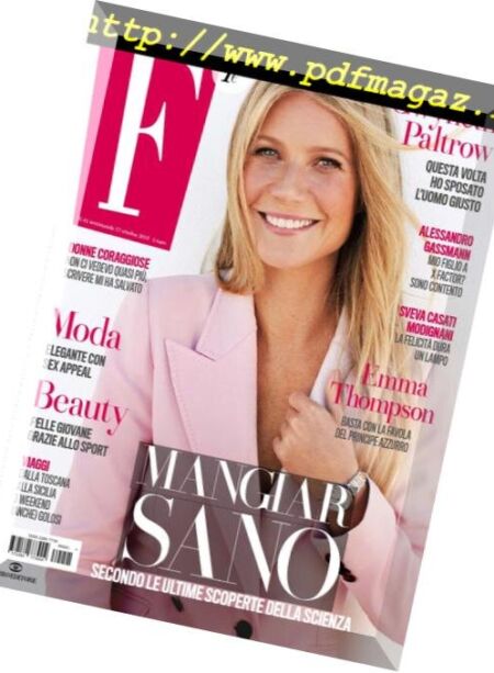 F – 17 Ottobre 2018 Cover