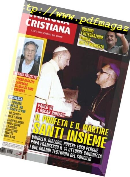 Famiglia Cristiana – 14 Ottobre 2018 Cover