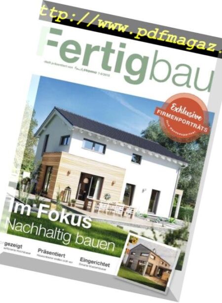 Family Home – Fertigbau 2018 Cover