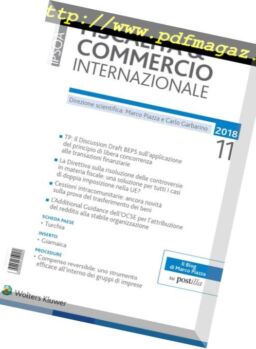 Fiscalita & Commercio Internazionale – Novembre 2018