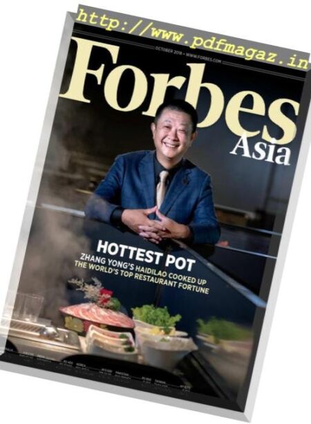 Forbes Asia – October 2018 Cover