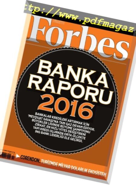 Forbes Turkey – Temmuz 2016 Cover