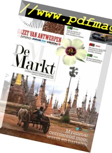 Gazet van Antwerpen De Markt – 13 oktober 2018 Cover