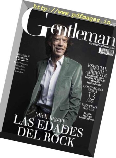 Gentleman Republica Dominicana – Octubre 2018 Cover