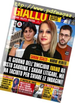 Giallo – 6 Giugno 2018