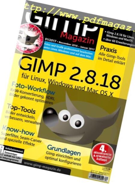 GIMP Magazin – Dezember 2016 Cover