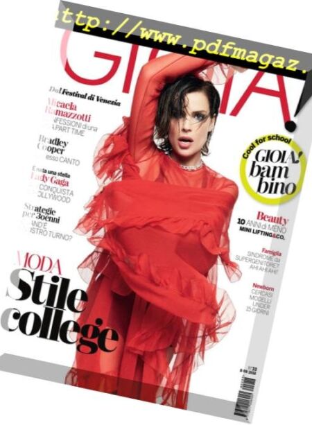 Gioia! – 08 settembre 2018 Cover