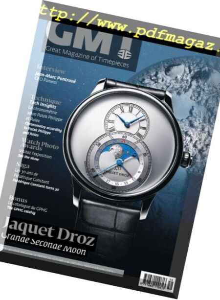 GMT – Great Magazine of Timepieces (French-English) – October 21, 2018 Cover