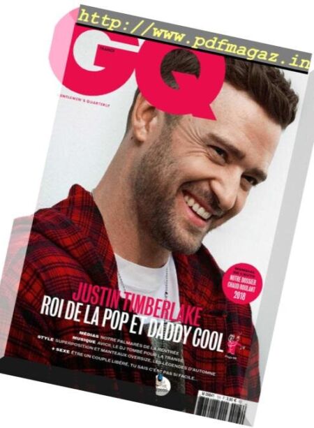 GQ France – septembre 2018 Cover