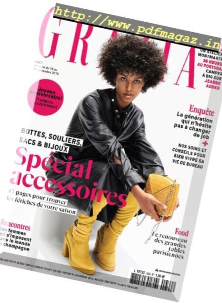 Grazia France – 12 septembre 2018 Cover