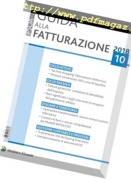 Guida alla Fatturazione – Ottobre 2018 Cover