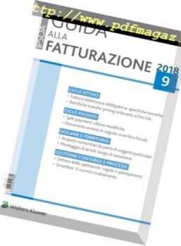 Guida alla Fatturazione – Settembre 2018