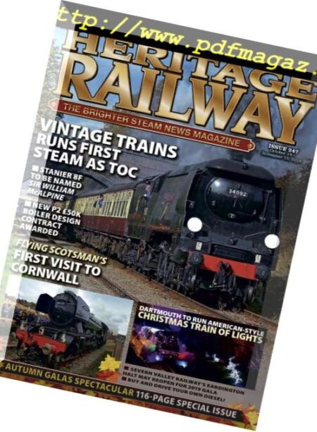 Heritage Railway – October 19, 2018 Cover