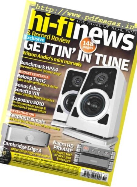 Hi-Fi News – November 2018 Cover