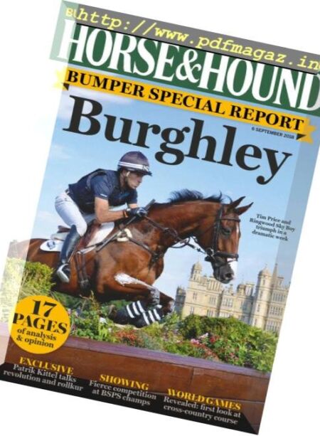 Horse & Hound – 06 September 2018 Cover