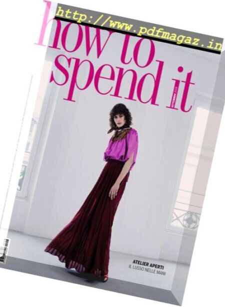 How to Spend It – 7 Settembre 2018 Cover
