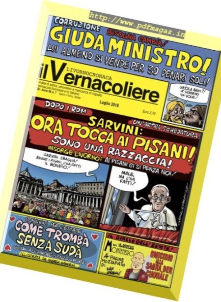 il Vernacoliere – Luglio 2018 Cover