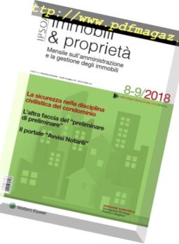 Immobili & proprieta – Agosto-Settembre 2018