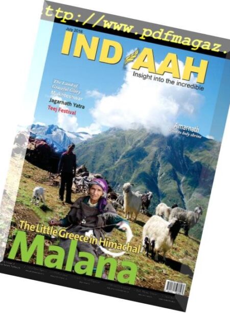 Indiaah – July 2016 Cover