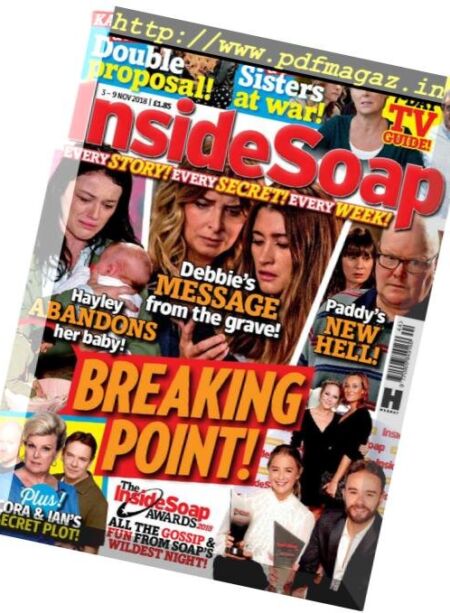 Inside Soap UK – 03 November 2018 Cover