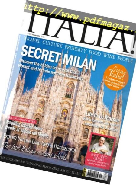 Italia! Magazine – October 2018 Cover