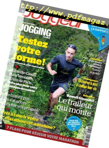 Joggeur – 15 juin 2018 Cover