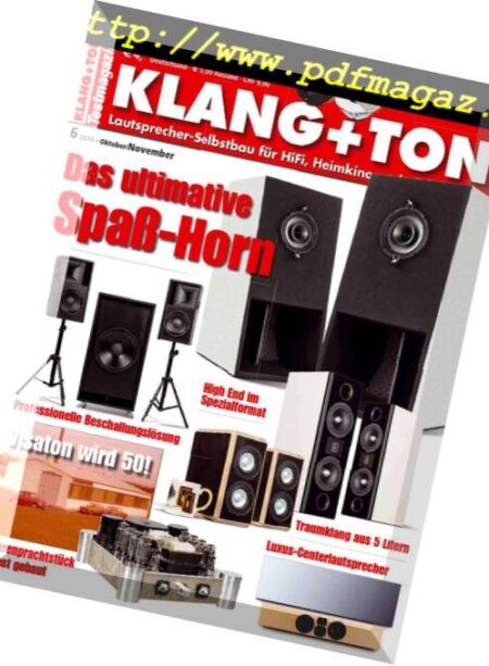 Klang & Ton – Oktober-November 2018 Cover