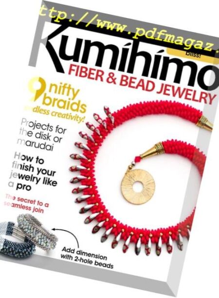 Kumihimo Fiber & Bead Jewelry – April 2016 Cover
