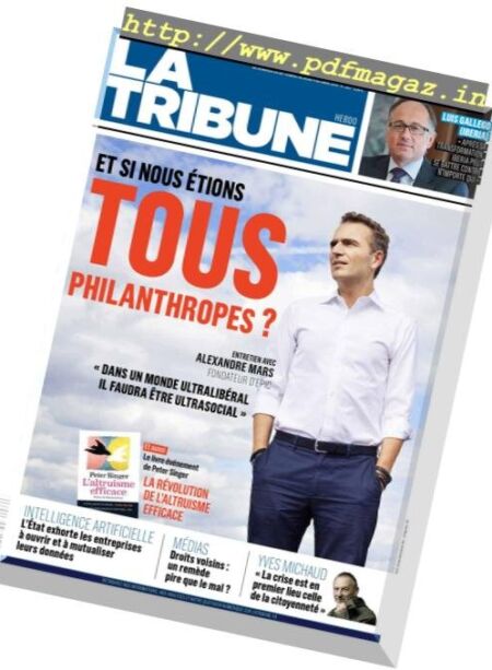 La Tribune – 28 Septembre 2018 Cover