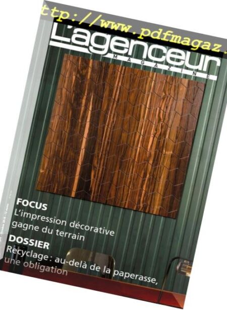 L’agenceur – septembre-octobre 2018 Cover