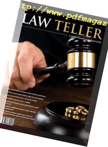 Lawteller – September 2018 Cover