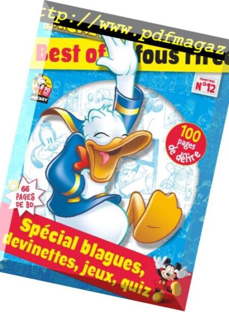 Le Journal de Mickey – Best Of N 12 – Octobre 2018 Cover