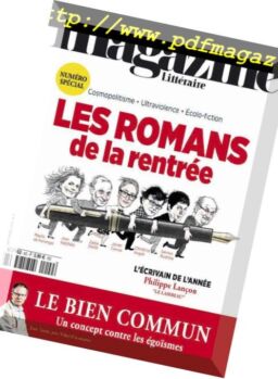 Le Nouveau Magazine Litteraire – Septembre 2018