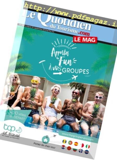 Le Quotidien du Tourisme – 25 septembre 2018 Cover
