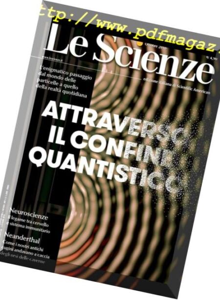 Le Scienze – Ottobre 2018 Cover