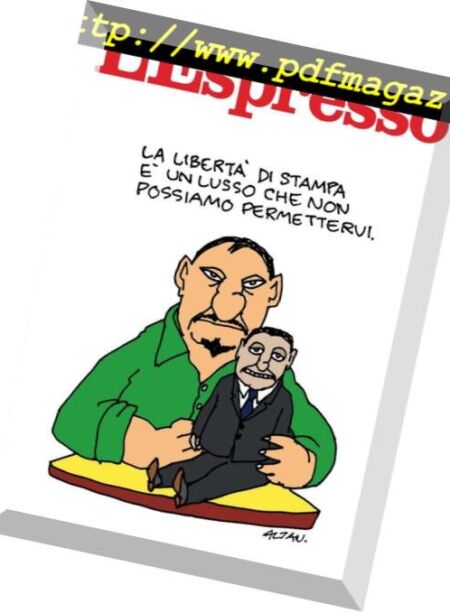 L’Espresso – 14 Ottobre 2018 Cover