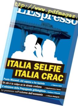 L’Espresso – 26 agosto 2018