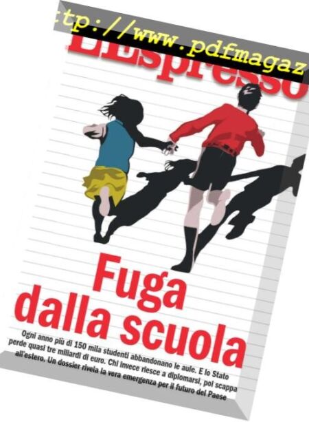 L’Espresso – 9 Settembre 2018 Cover