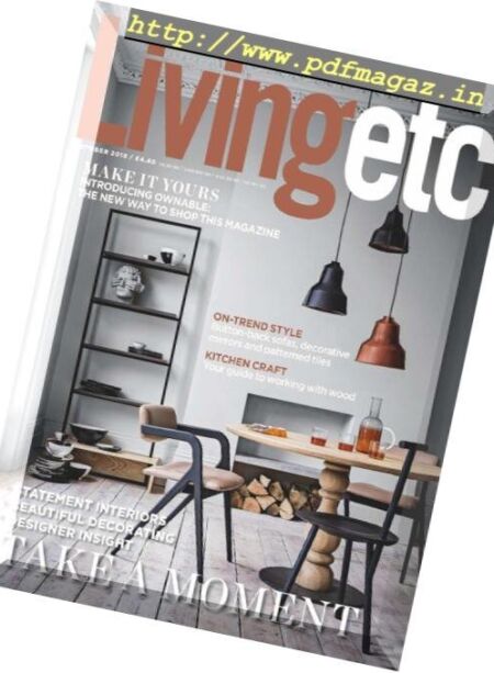 Living Etc UK – October 2018 Cover