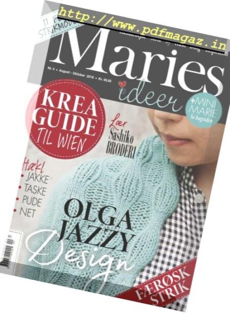 Maries Ideer – august 2018 Cover