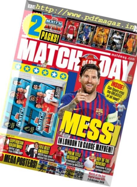 Match of the Day – 02 October 2018 Cover