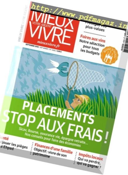 Mieux Vivre Votre Argent – septembre 2018 Cover