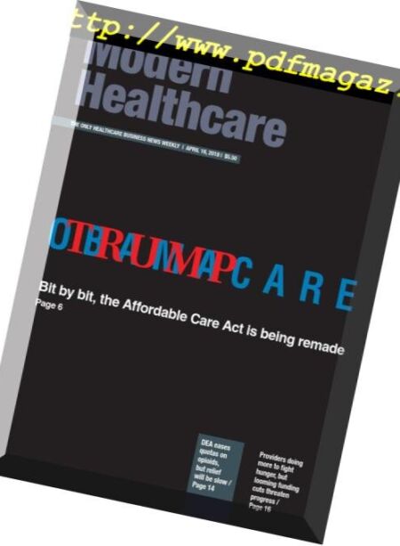 Modern Healthcare – April 16, 2018 Cover