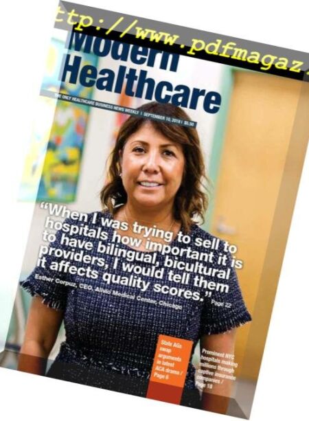 Modern Healthcare – September 10, 2018 Cover