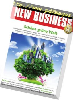 New Business – April 2018
